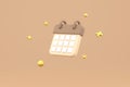 Minimal calendar icons. calendar date icon