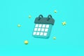 Minimal calendar icons. calendar date icon