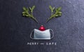 Minimal Christmas Concept - Merry And Safe