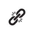 Simple Flat Chain Weak Link Connection Connection Icon Illustration Royalty Free Stock Photo