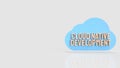 Minimal Cloud Native Software Development Concept Illustration 3d render Royalty Free Stock Photo