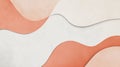 A minimal color backdrop with muted coral and soft beige tones, featuring abstract patterns and