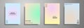 Minimal colorful cover template set. Abstract design template for brochures, flyers, banners, headers, book covers, notebooks, cat Royalty Free Stock Photo