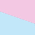 Minimal composition of pastel blue and pink sheets of paper.