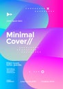 Minimal cover design with halftone gradient blend