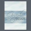Minimal cover layout with textured gray stripes. Vector pattern