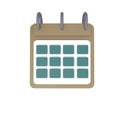 minimal 3d Illustration modern calendar icon. reminder date