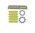minimal 3d Illustration Web maintenance concept. Landing page, gear, SEO Optimization, web analytics