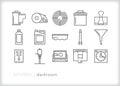 Darkroom icon set for photographers and hobbyists