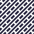 Minimal dashed lines vector seamless pattern, abstract background. Simple geometric design. Diagonal parallel stripes. Single Royalty Free Stock Photo