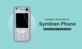 Minimal Elegant Symbian Phone - Vector Design Royalty Free Stock Photo