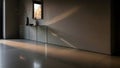 Minimal Entry Wall With Soft Light Shadows Royalty Free Stock Photo