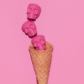 Skulls Ice Cream Sweet Candy Flatlay art