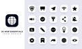 Minimal flat web essentials icon pack