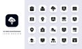 Minimal flat web maintenanceicon pack Royalty Free Stock Photo