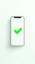 Smartphone Screen Illustration Showing Approval.AI-generated Royalty Free Stock Photo