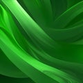 Minimal geometric background. Green elements with fluid gradient. Dynamic shapes composition. Liquid wave background. Royalty Free Stock Photo