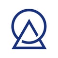 Minimal geometrical shape icon illustration flat logo