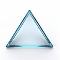 Minimal Glass Triangle On White Background - Bold Structural Designs