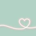 Minimal glowing neon heart background Royalty Free Stock Photo