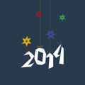 Minimal Happy New Year background Royalty Free Stock Photo