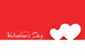 Minimal happy valentines day love background design