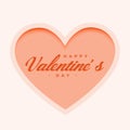 minimal happy valentines day love heart background