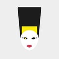 Minimal illustration of Nefertiti head