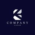 Minimal Initial K Letter Logo, Modern And Luxury Geometric Design, Icon Vector Template Element