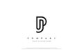 Minimal Initial Letter JP or PJ Logo Design