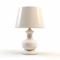 Minimal Ivory Lamp: 3d Model Of A Bold Traditional Style With Subtle Chromatism Royalty Free Stock Photo