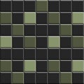 Minimal Kelp and avocado color shades Geometric Square Mosaic Tile Pattern Texture