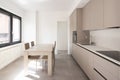 Minimal kitchen in a modern apartment