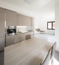 Minimal kitchen in a modern apartment