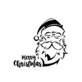 Minimal logo of Santa claus vector illustration Royalty Free Stock Photo