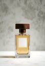 Minimal Luxury Perfume Bottle Displayed In Soft Natural Light On Elegant Neutral Surface Royalty Free Stock Photo
