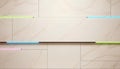 Minimal Marble Wall Panel Background with Abstract Geometric Neon Strip Lighting Royalty Free Stock Photo