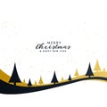 Minimal merry christmas premium greeting design