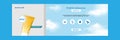 Minimal modern beauty cosmetic sunscreen product display banner template with blue sky cloud background for branding marketing