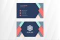Minimal modern business card design featuring geometric elements. Royalty Free Stock Photo