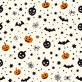 Minimal, modern and simple halloween repeat pattern