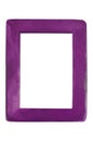 Minimal modern simple purple frame rounded corners chunky style unique