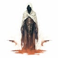 Minimal Necromancer: Mysterious Black Man In Robes And White Pants