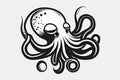 Minimal Octopus Logo for Branding and Marketing.
