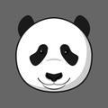Minimal panda face Royalty Free Stock Photo