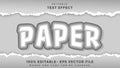 Minimal Paper Editable Text Effect Design, Effect Saved In Graphic Style