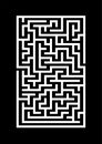 Minimal Poster with Labyrinth BG. Idea or Decision Concept Royalty Free Stock Photo