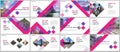 Minimal presentations design, portfolio vector templates with cubes, geometric abstract background. Multipurpose