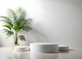 Minimal product backdrop with design space