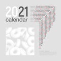 Minimal real estate 2021 desk calendar template